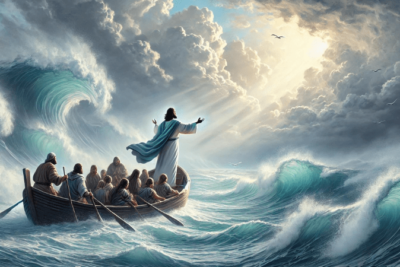 paz en la tormenta, jesus calmando las aguas